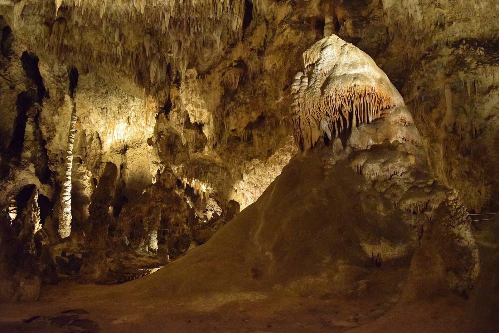 The Caveman formation in the Big Room, Carlsbad Caverns