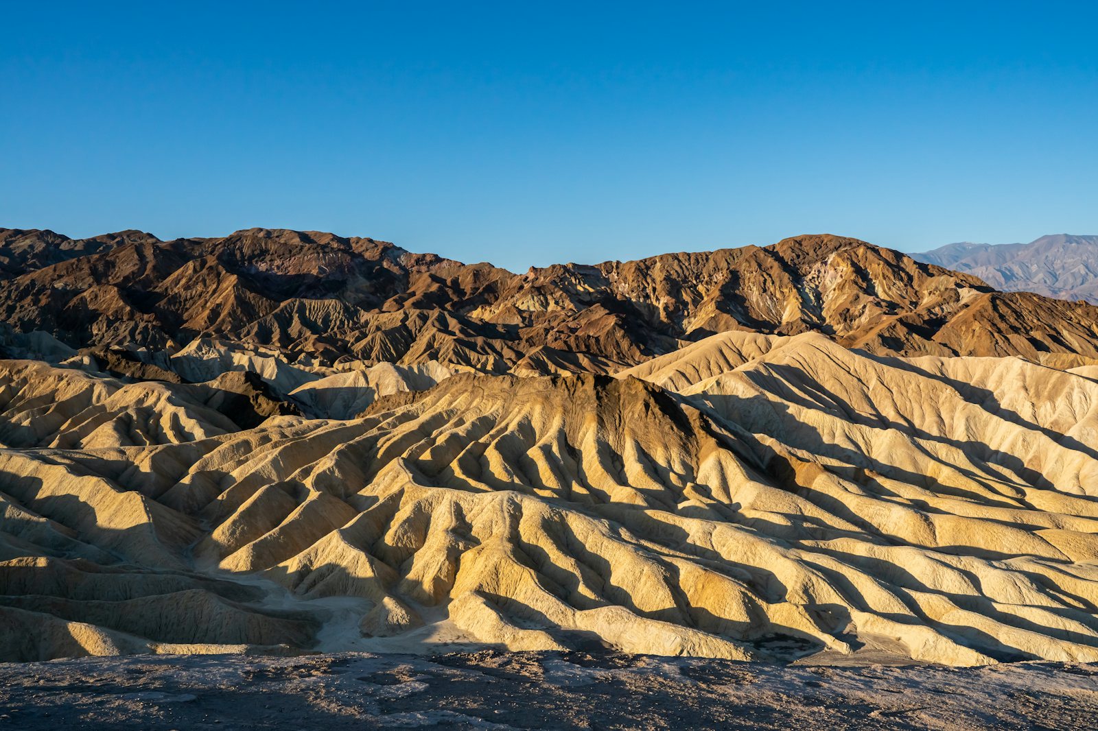 Zabriskie Point at sunrise, Death Valley National Park